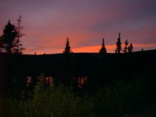 A sunset near Labrador City