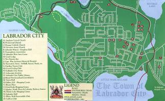 Labrador City Map